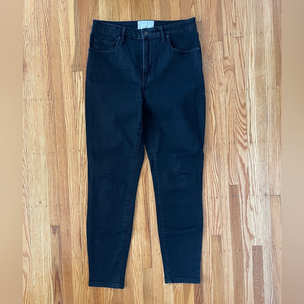 Everlane Curvy High Rise Skinny (black)